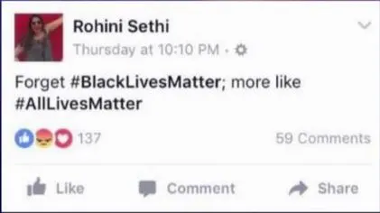 BLM FB post