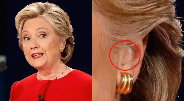 Hillary Clinton May Have Been Wearing A Wire And Earpiece During Presidential Debate