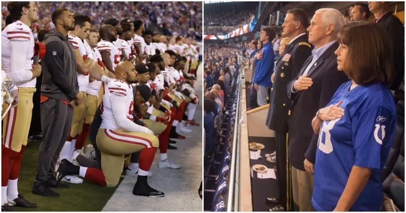Look: Mike Pence Sees NFL Player Kneel During Anthem, Immediately Takes Action