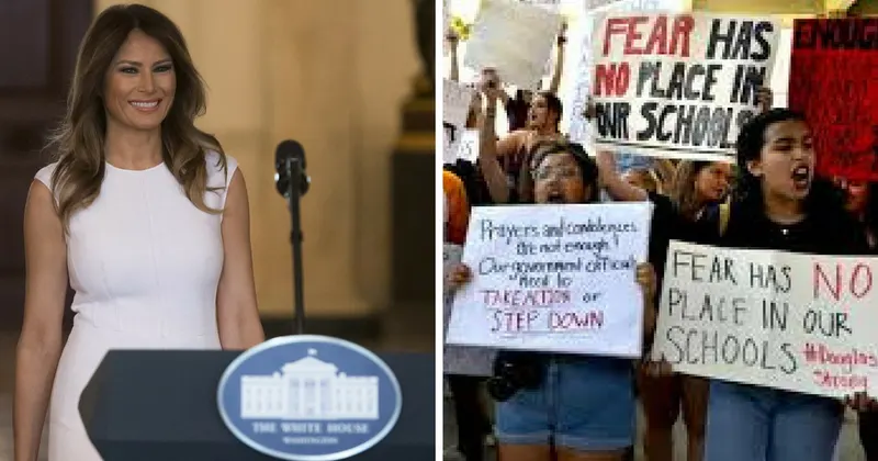 Is Melania Trump Supporting Students Who Want Stricter Gun Control Laws?