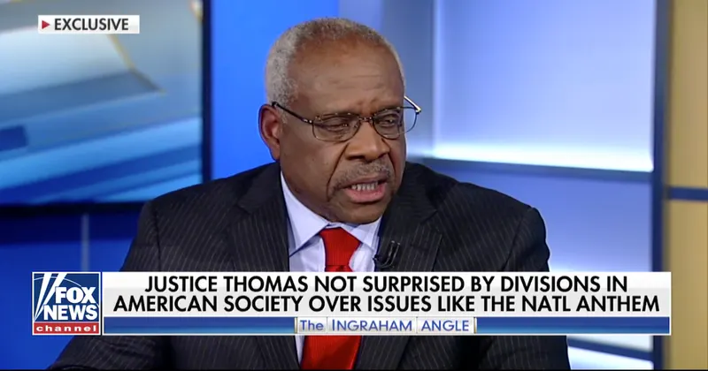Watch: Clarence Thomas Breaks Silence On NFL Anthem Protesters